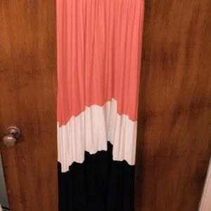 Colored long dress